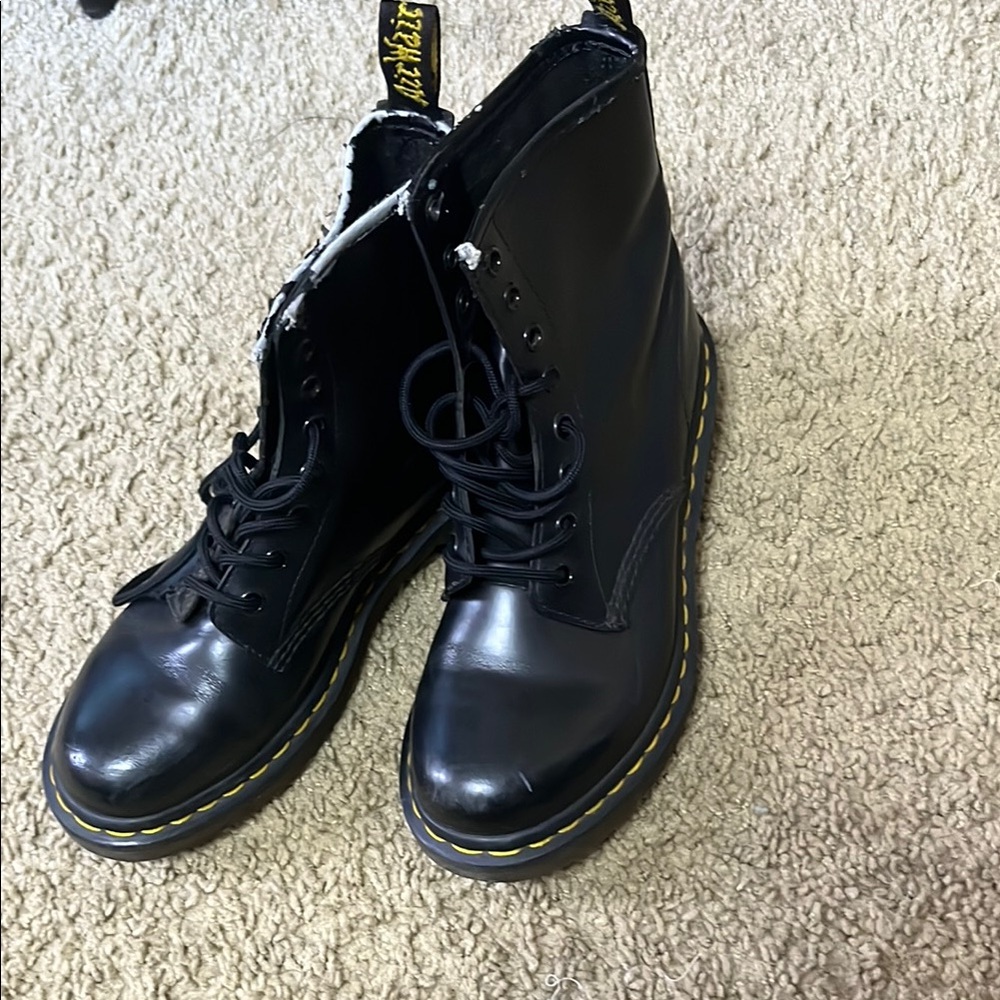 Dr. Martens Black Leather Boots